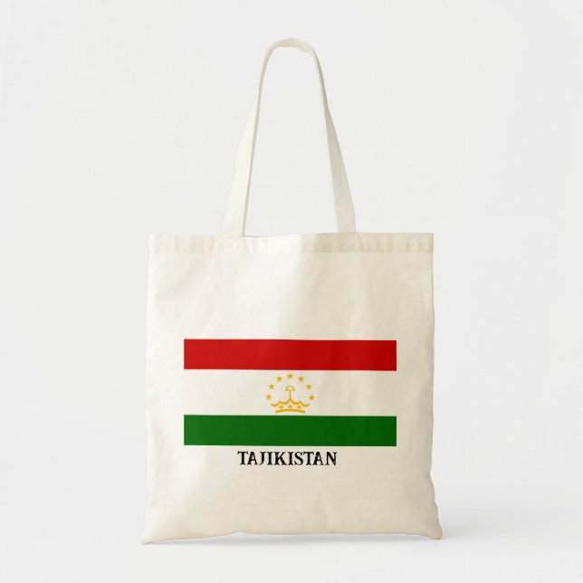 Bolsa Tote Bandeira do Tajiquistão (Frente)