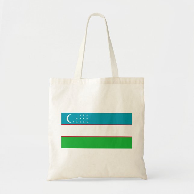 Bolsa Tote Bandeira do Usbequistão (Frente)