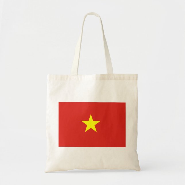 Bolsa Tote bandeira do Vietname (Frente)