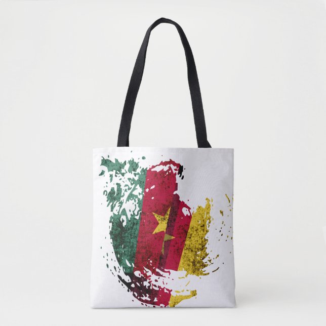 Bolsa Tote bandeira dos Camarões (Frente)