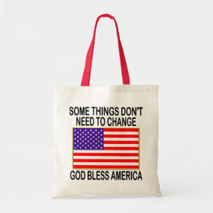 Bolsa Tote Bandeira dos E.U. nenhuma necessidade para a