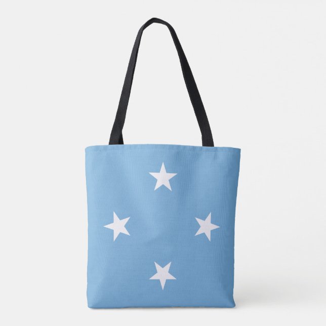 Bolsa Tote Bandeira dos Estados Federados da Micronésia (Verso)