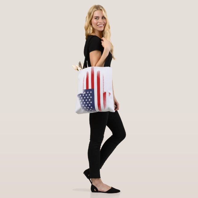 Bolsa Tote Bandeira dos EUA (No(a) Modelo)