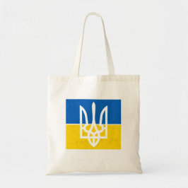 Bolsa Tote Bandeira e casaco de armas ucranianas