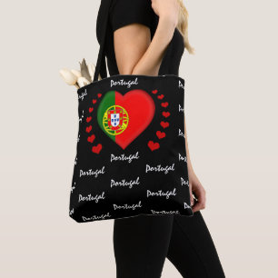 Bolsa Tote Bandeira e Coração Portugal, Moda da Bandeira Port