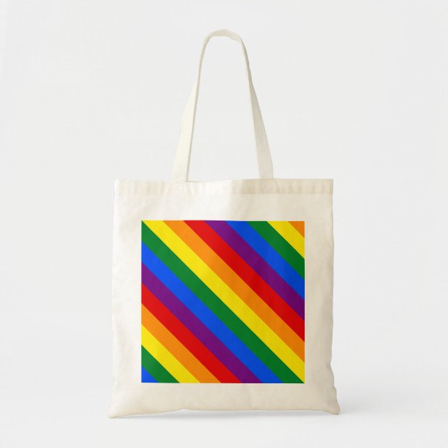 Bolsa Tote Bandeira estranha do orgulho do transporte LGBTQ (Frente)