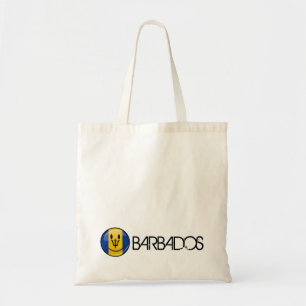 Bolsa Tote Bandeira feliz de Barbados