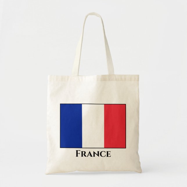 Bolsa Tote Bandeira França (Francês) (Frente)