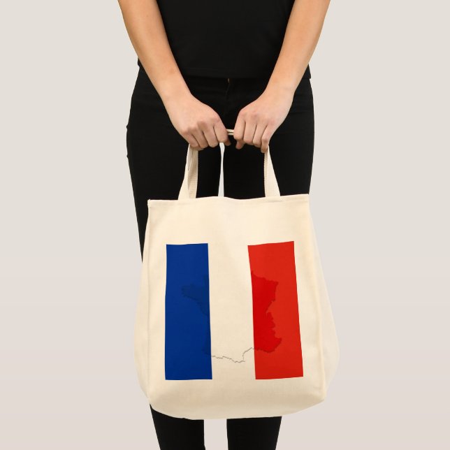 Bolsa Tote bandeira francesa (Frente (produto))
