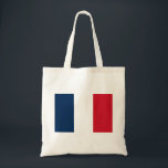 Bolsa Tote Bandeira francesa<br><div class="desc">Bandeira nacional de França.</div>