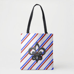 Bolsa Tote Bandeira francesa das listras