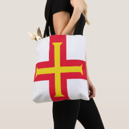 Bolsa Tote bandeira Guernsey