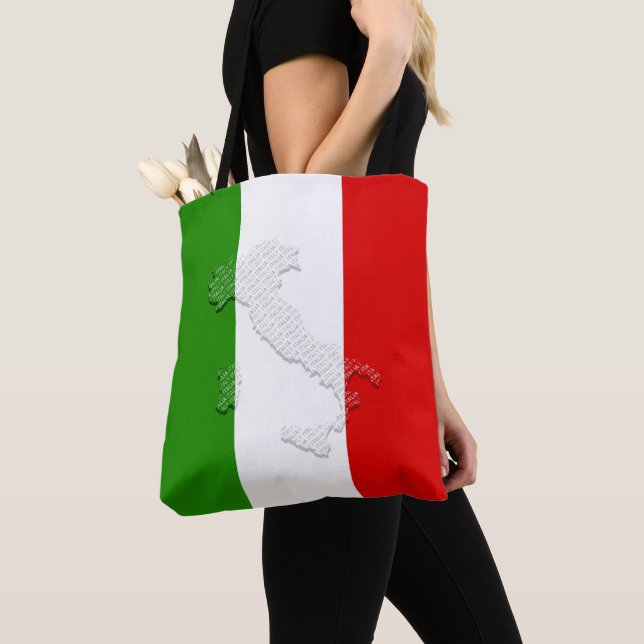 Bolsa Tote Bandeira italiana (Close Up)