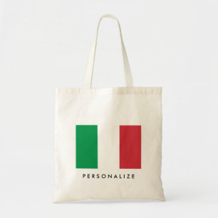 Bolsa Tote Bandeira italiana da canvas aduaneira italiana