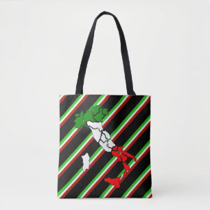 Bolsa Tote Bandeira italiana das listras