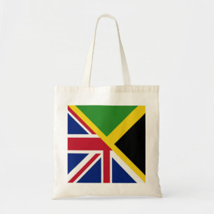 Bolsa Tote Bandeira jamaicana inglesa Bandeira Half Jamaica