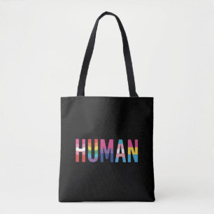 Bolsa Tote Bandeira LGBT Humana Mês do Orgulho Gay Transgêner