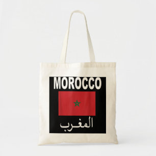 Bolsa Tote Bandeira Marrocos T-Shirt Marroquino Sinalizadores