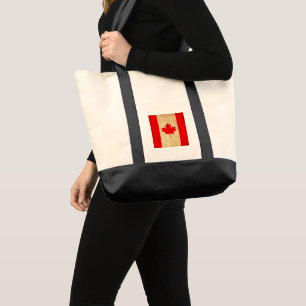 Bolsa Tote Bandeira Nacional Patriótica Original do CANADÁ