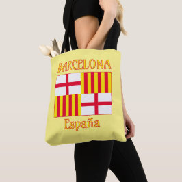 Bolsa Tote Bandeira Nacional Vermelho Branco Amarelo Barcelon