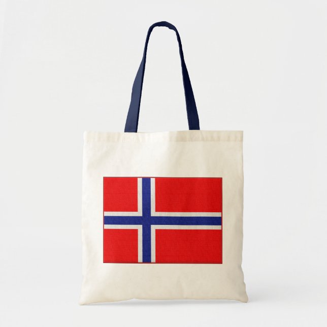 Bolsa Tote Bandeira norueguesa (Frente)