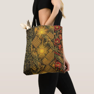 Bolsa Tote Bandeira Patrimonial Art Déco Nome Personalizado