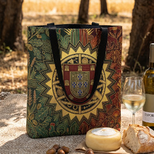 Bolsa Tote Bandeira Patrimonial Art Deco Nome Personalizado