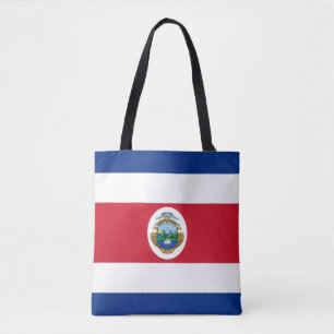 Bolsa Tote Bandeira Patriótica da Costa Rica