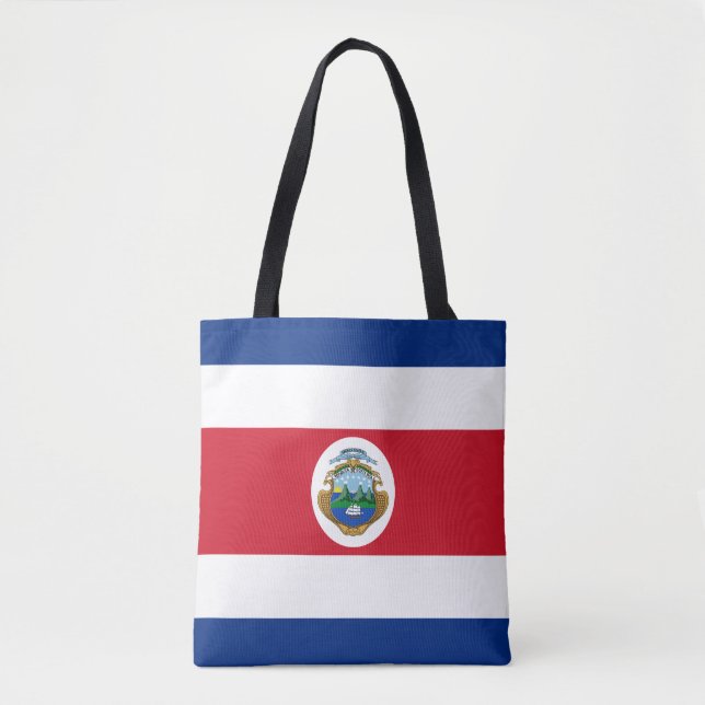 Bolsa Tote Bandeira Patriótica da Costa Rica (Frente)