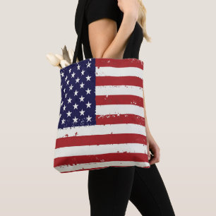 Bolsa Tote Bandeira Patriótica dos EUA - Bandeira Americana