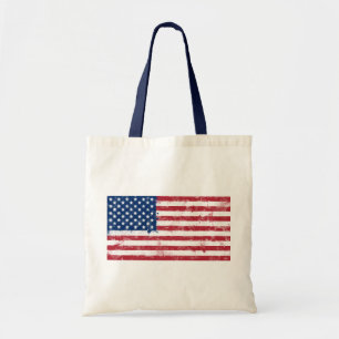 Bolsa Tote Bandeira Pintada por Splatter dos EUA