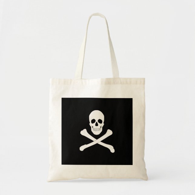 Bolsa Tote Bandeira Pirate (Jolly Roger) (Frente)