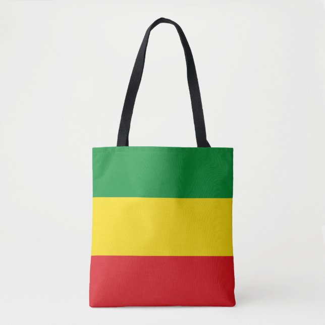 Bolsa Tote Bandeira Rastafarian Rasta Etiópia (Frente)