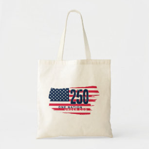 Bolsa Tote Bandeira Retro América 250 Anos Aniversário de 250