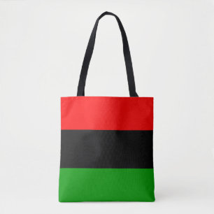 Bolsa Tote Bandeira Vermelha, Preta, Verde Pan-Africana