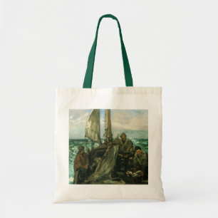 Bolsa Tote Bandeiras do mar por Edouard Manet, Vintage Art