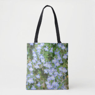 Bolsa Tote Bandeja Azul Flores