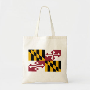 Bolsa Tote Bandeja de Bandeira do Estado de Maryland