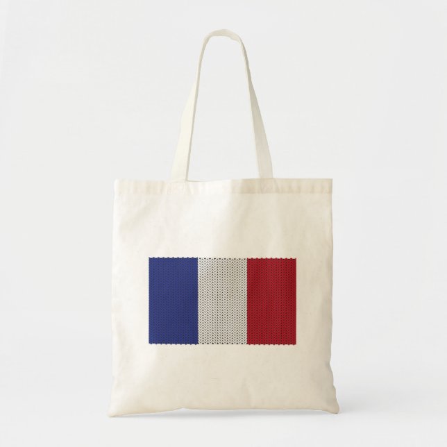 Bolsa Tote Bandeja de Bandeiras Francesas, legal e Manteiga (Frente)