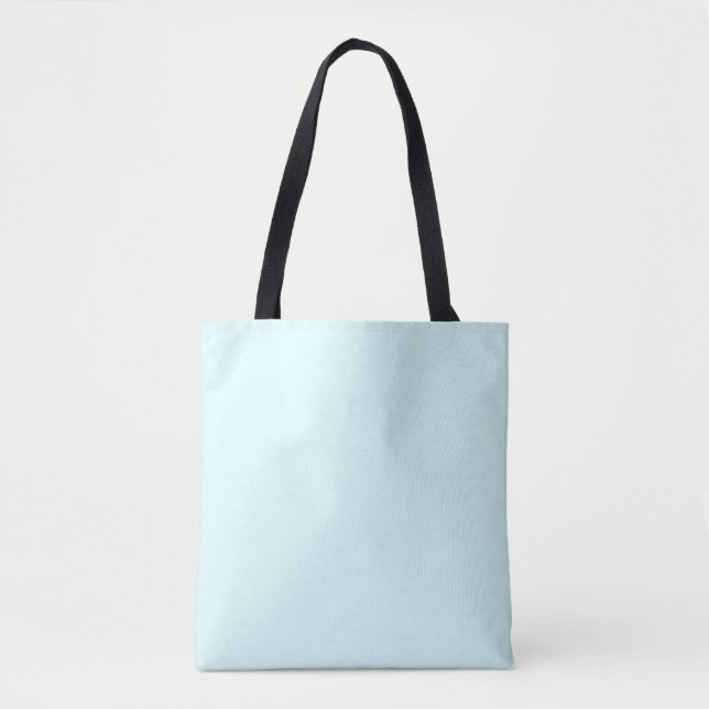 Bolsa Tote Bandeja de Canvas Azul Claro (Frente)