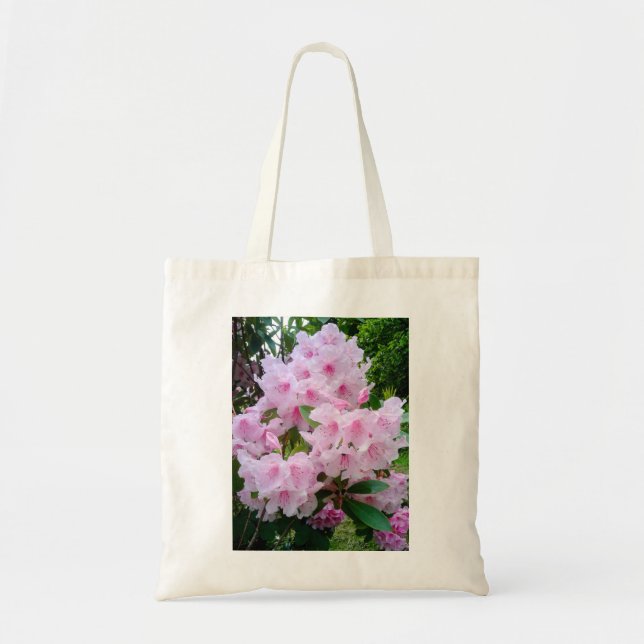 Bolsa Tote Bandeja de Canvas Floral bonito com Flor Rosa (Frente)