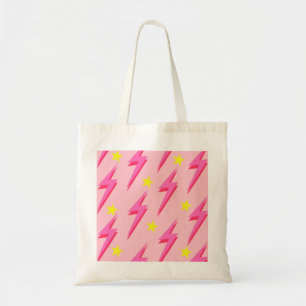 Bolsa Tote Bandeja de ferramentas de raios rosa na moda para