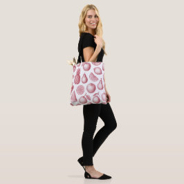 Bolsa Tote Bandeja de Fruta rosa tropical