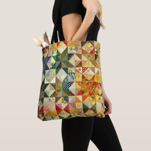 Bolsa Tote Bandeja de Tecido de Design de patch clássico
