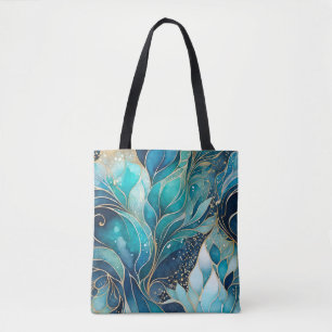 Bolsa Tote Bandeja de Tinta Abstrato Colorida