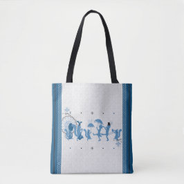 Bolsa Tote Bandeja de Toque Azul Rhapsody