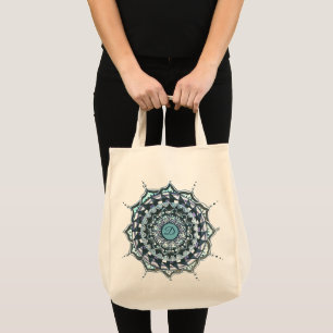 Bolsa Tote Bandeja de Toque de Design de Mandala inicial pers