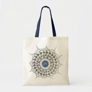 Bolsa Tote Bandeja de Toque de Design de Mandala inicial pers
