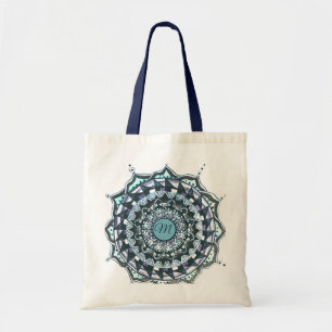 Bolsa Tote Bandeja de Toque de Design de Mandala inicial pers