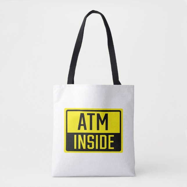 Bolsa Tote Bandeja de Toque de Sinal ATM Dentro (Frente)